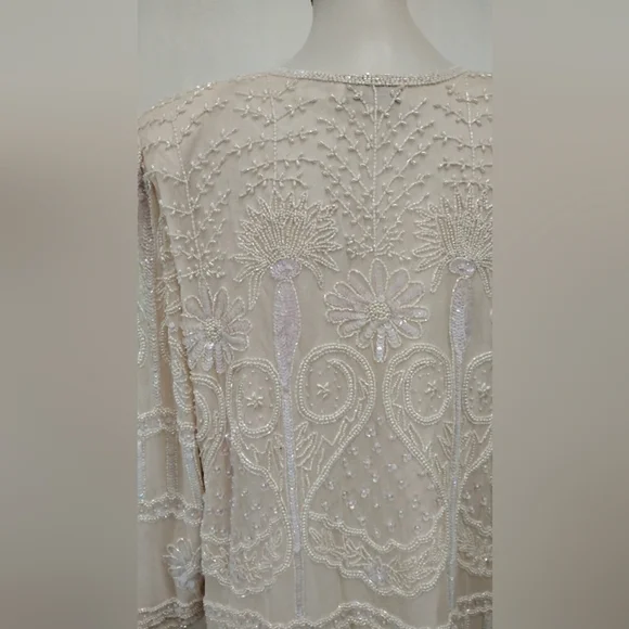 VINTAGE KAZAR BEADED EVENING JACKET - Picture 4 of 12